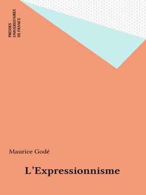 cover image of L'Expressionnisme